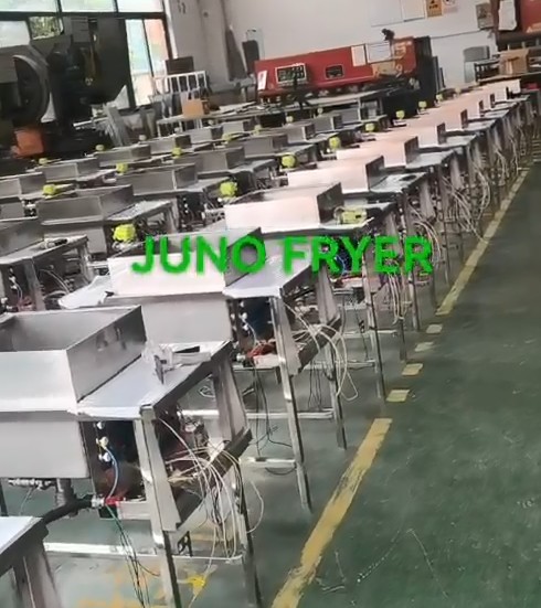 Junnuo Electromechanical Technology (Kunshan) Co., Ltd. successfully exported 40 fully automatic pressure fryers to France